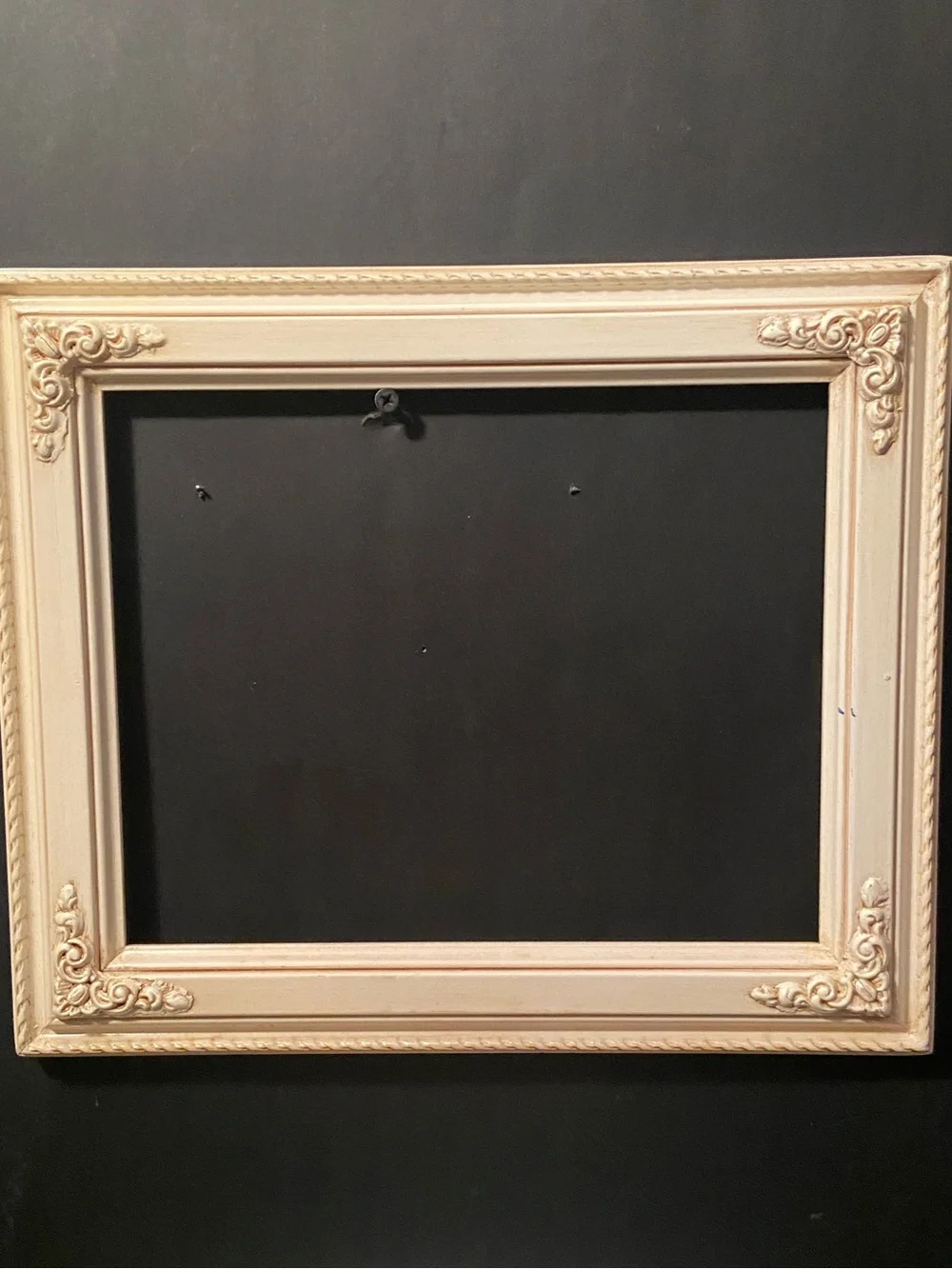 VTG Pro Craft Glossy Cream Ornate Picture Wooden Wall Frame  10 x 12”